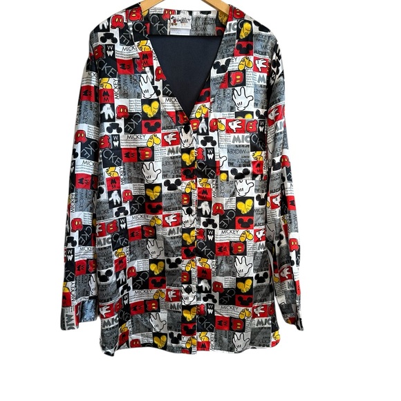 Disney Black Pants pijama with Mickey Print Shirt - Picture 5 of 7